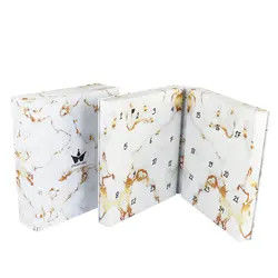 Bride Groom Paper Gift Packaging Box Customized Magnet/Button/Tie Closure